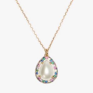 kate spade Gold Multicolor Teardrop Necklace